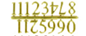 Picture of NUMERALS-SMALL ARABIC GOLD 3/8" -10MM